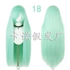 80cm versatile straight hair, long bangs, colorful fake hair, rose net, multiple colors to choose from, cos wig in stock Specification image